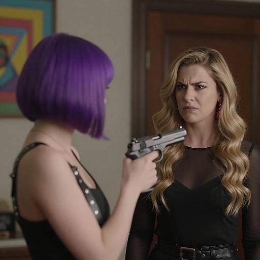 Tense Gunpoint Standoff in Room