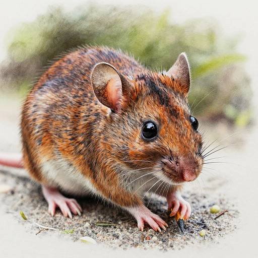 Hyper-Realistic Mouse Drawing Close-Up