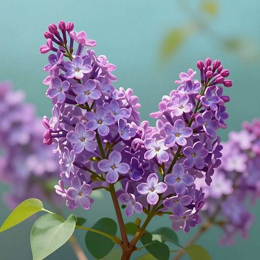 Vibrant Lilac Blossoms Digital Art