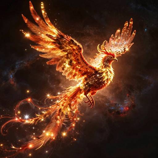 Mystical Phoenix Cosmic Cloud