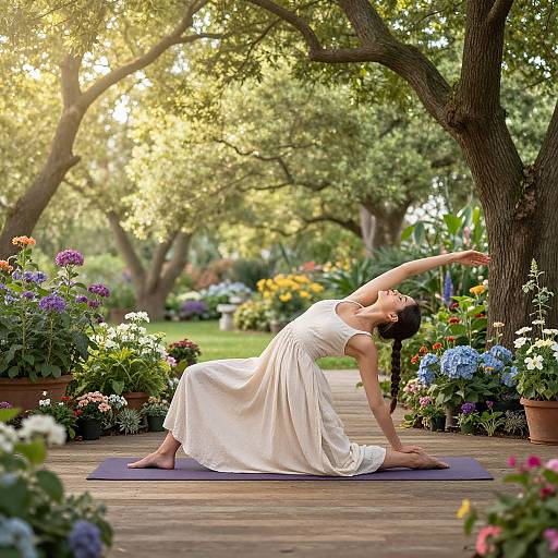Peaceful Garden Yoga Session