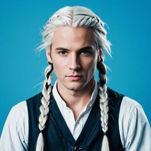 Man in Kristoff Costume with Twin Braids