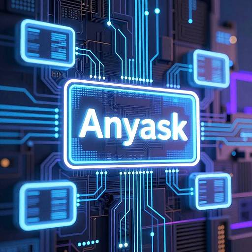 Futuristic Anydesk Remote Control Art