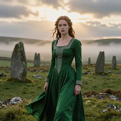 Cinematic Portrait of Celtic Maiden