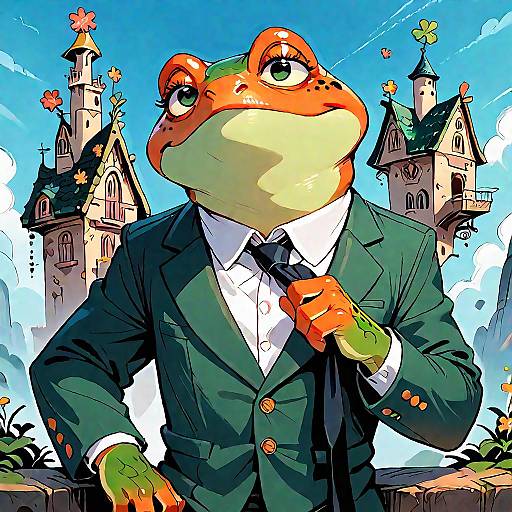 Pepe the Frog in Irish Castle