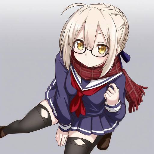 Illustration of Mysterious heroine x alter (first ascension) (fate), fate (series) in the style of Tori (minamopa)