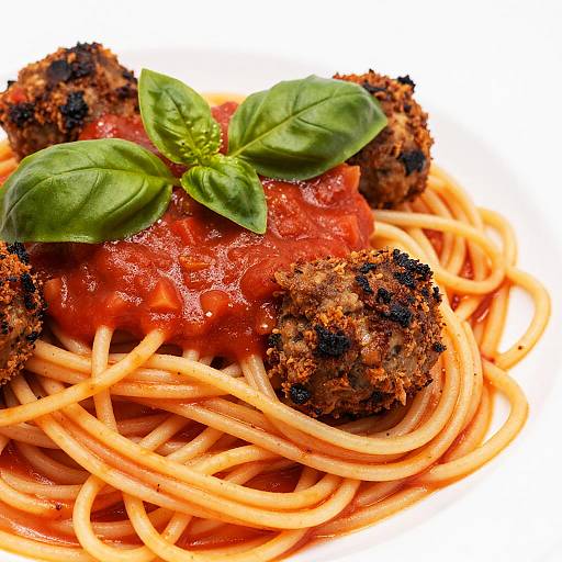 Delicious Close-Up Spaghetti Dish