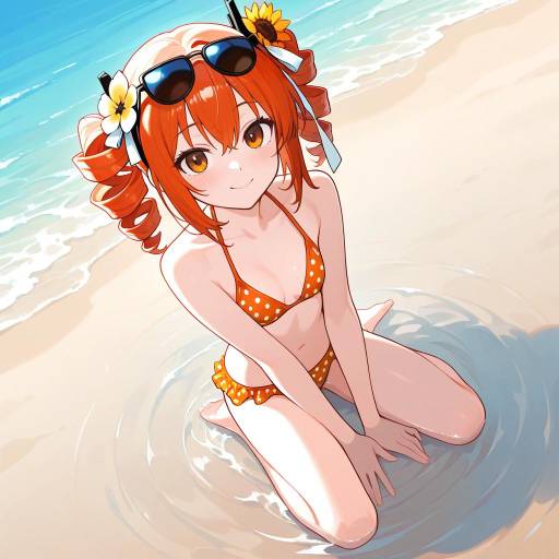 Beach Bliss with Adachi Rei in Bikini