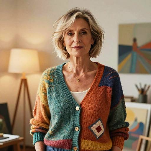 Peekaboo Fringe on Mature Artist