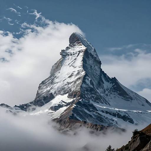 Majestic Towering Mountain Peak