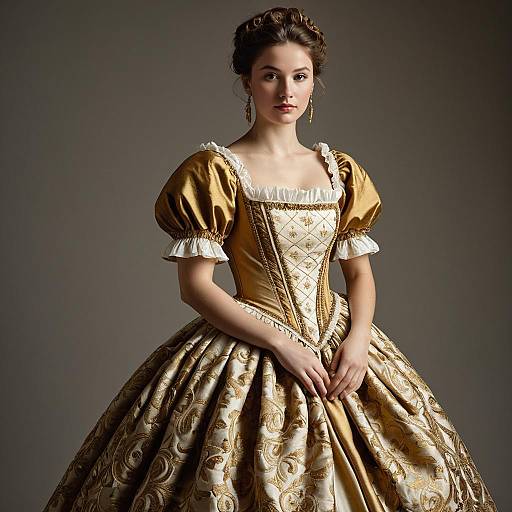 Young Woman in Renaissance Dress