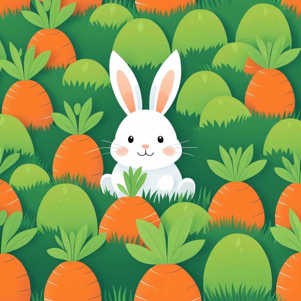 Charming Rabbit Illustration for Kids