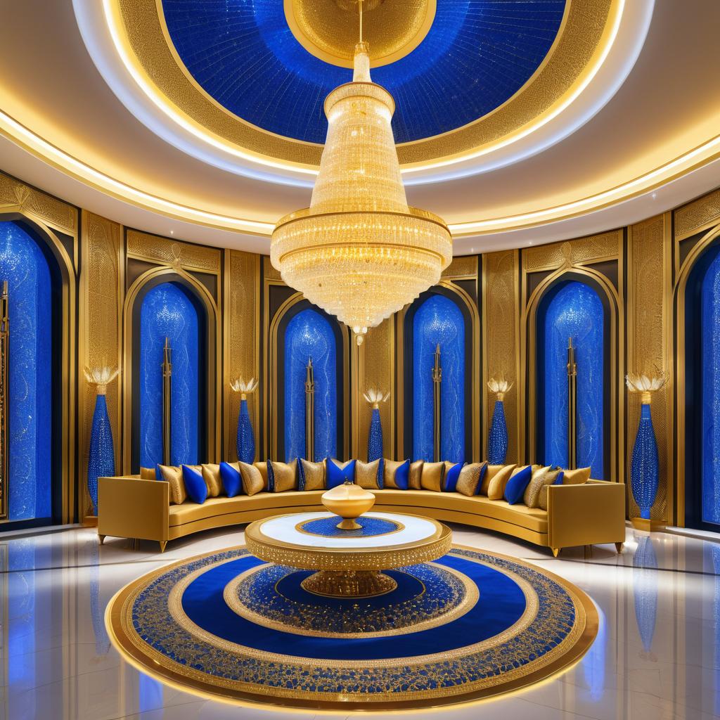 Luxurious Dubai Hotel Lobby Scene