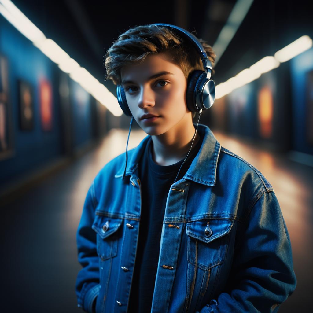 Cinematic Portrait of a Teen in Denim