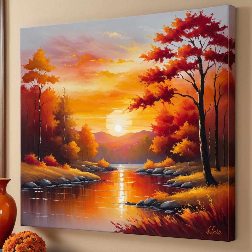 Enchanting Fall Sunset Painting Experience