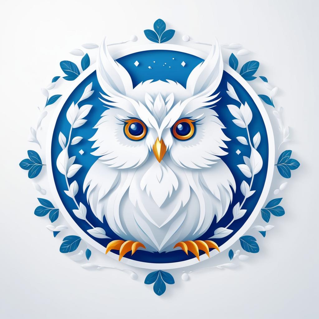 Charming Owl Emblem for Year of the Rabbit