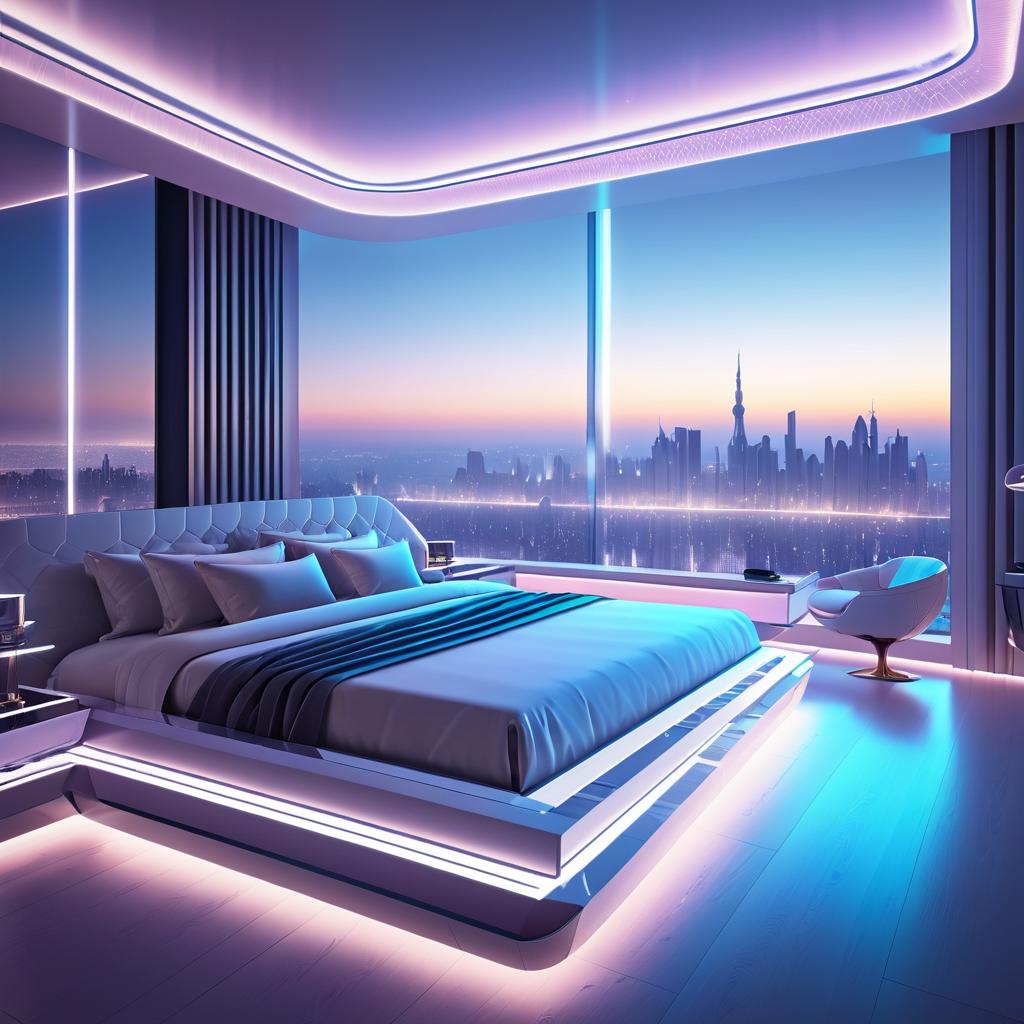 Luxurious Futuristic Bedroom Interior Design