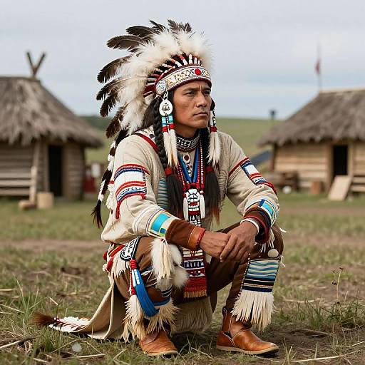 Iroquois Native American Portrait