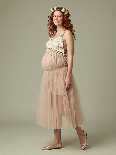 Ethereal Maternity Fairy Fashion Portrait