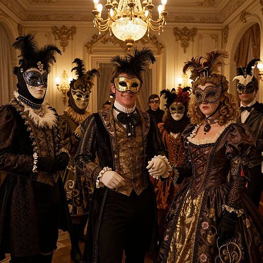 Victorian Masquerade Ball Elegance