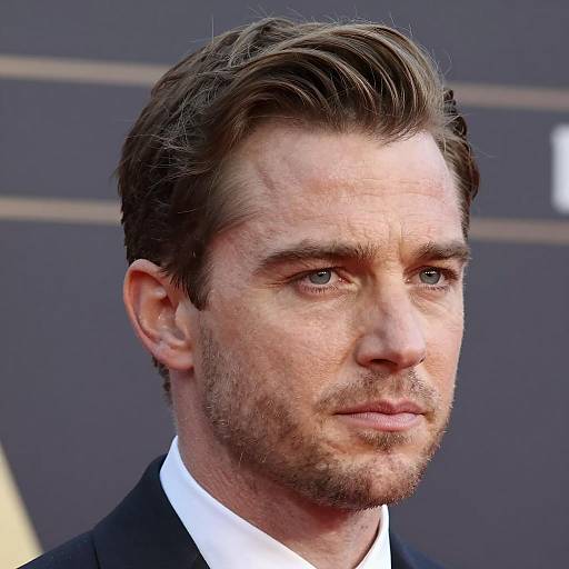 Close-up of Man in Dark Suit