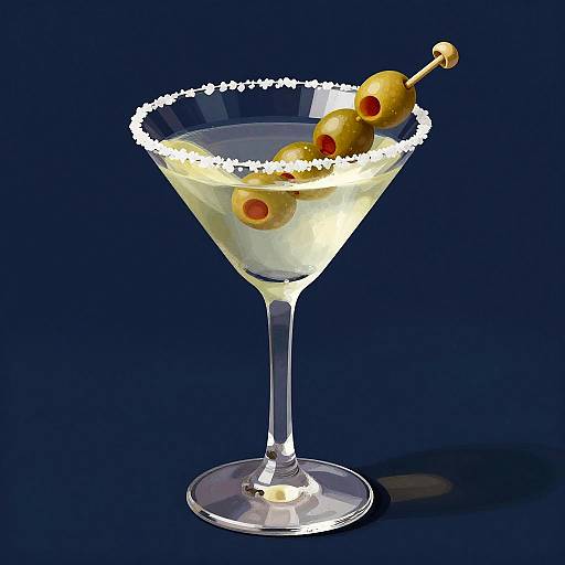 Art Deco Classic Martini Illustration