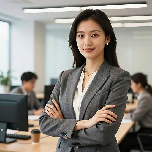 Confident Businesswoman in Modern Office