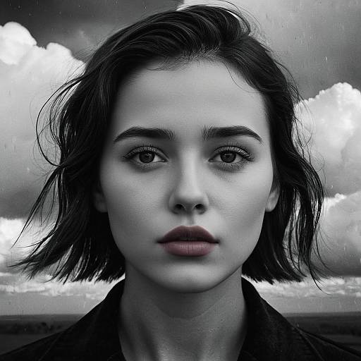 Wistful Poet in Surreal Cloudscape