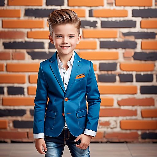 Stylish Boy in Urban Street Setting