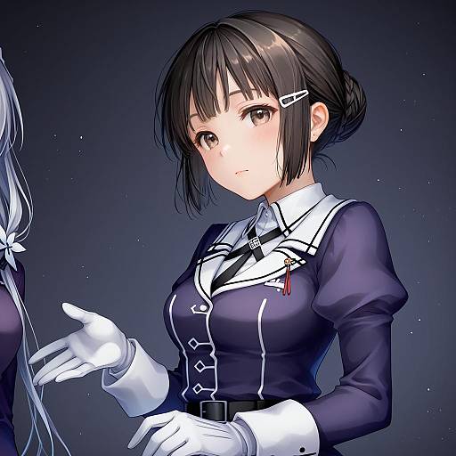 Illustration of Myoukou kai ni (kancolle), kantai collection in the style of Kuroi (liar-player)