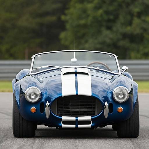 Front View Indigo Blue Shelby Cobra