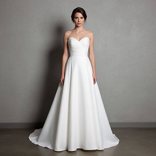 Bride in White Wedding Dress
