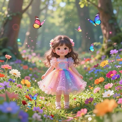 Ultra-Realistic Magical Forest Girl