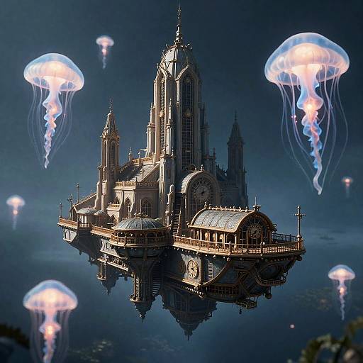 Clockwork Leviathan Frigate in Jellyfish Cathedral