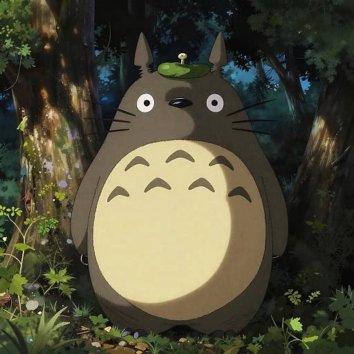Totoro Forest Colossus — Gritty Anime Poster