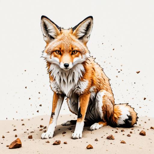 Anime-Style Desert Fox Spirit Illustration