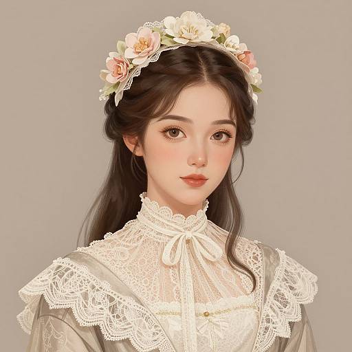 Romantic Jane Austen Style Portrait