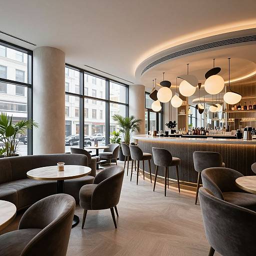 Minotti Upscale Lounge Bar Interior