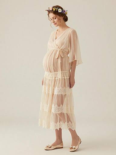 Ethereal Fairy Maternity Fashion Portrait