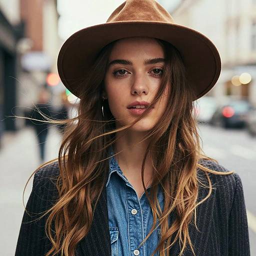 Dreamy Urban Portrait of Woman