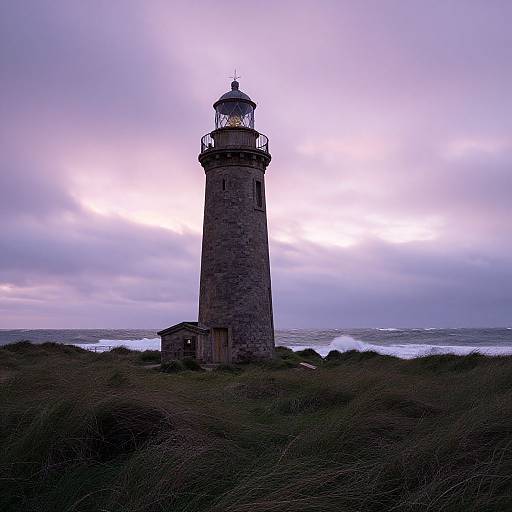 Twilight Coastal Lighthouse Abandonment