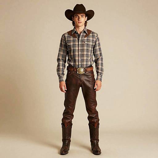 Young Male in Space Cowboy Outfit