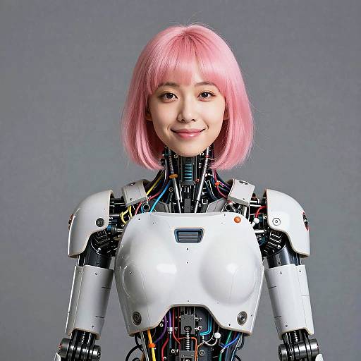 Genderless Robotic Sentinel Portrait