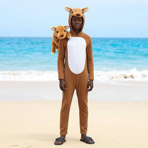 Sea-Themed Costume with Shoulder Animal