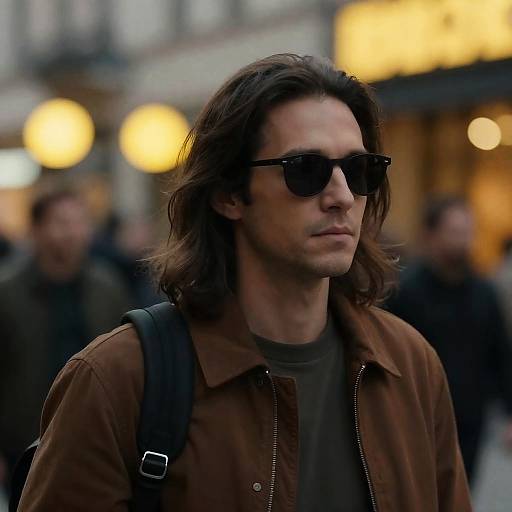 Moody Urban Night Portrait with Bokeh