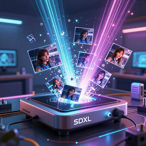 Futuristic SDXL Upscaler in Action