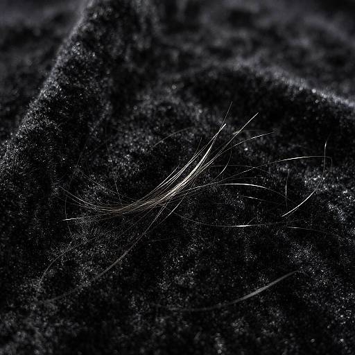 Dramatic Silver Dog Hair Texture