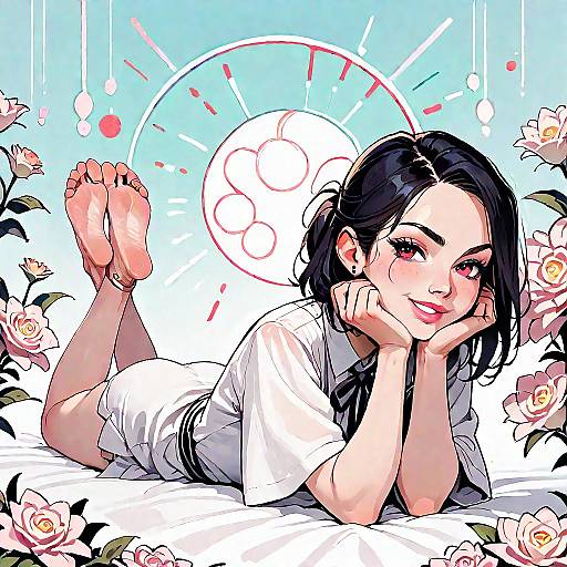 Takagi-san Playful Sole Tease Pose