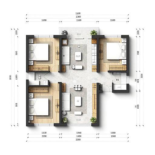 AI-Generated Detailed Residential Blueprint