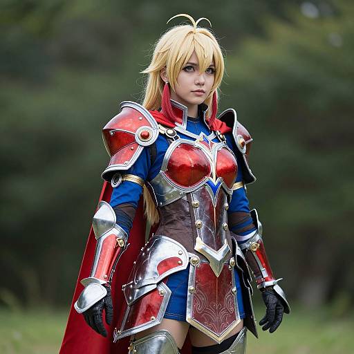 Realistic Celica Cosplay in Nature